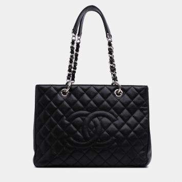Chanel Black Caviar Grand Shopping Tote