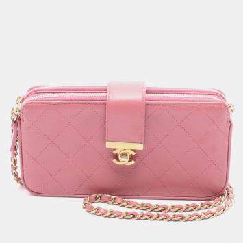 Chanel Pink Leather Wallet