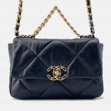 Chanel Chanel 19 Flap Bag Black Lambskin