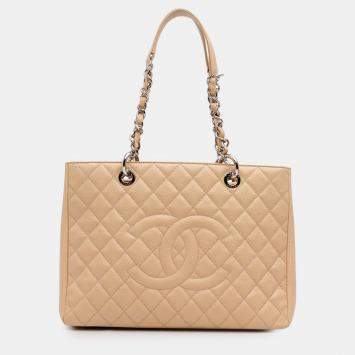 Chanel Brown Caviar Grand Shopping Tote