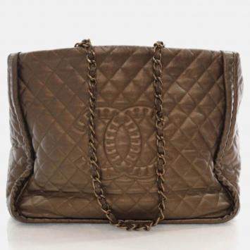 Chanel Metallic Bronze Calfskin Istanbul Tote