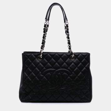 Chanel Black Caviar Grand Shopping Tote