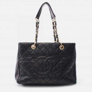 Pre Owned Chanel Black Caviar Grand Shopping Tote