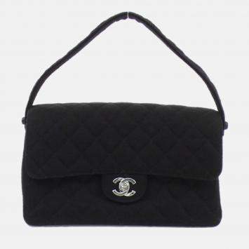 Pre Owned Chanel Black Canvas Handbag
