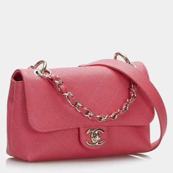 Pre Owned Chanel Pink Caviar City Walk bag