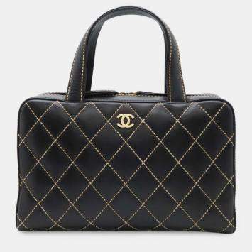 Pre Owned Chanel Others Black Handbags