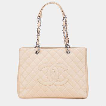Pre Owned Chanel Caviar Grand Shopping Tote