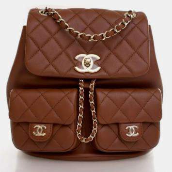 Pre Owned Chanel Mini Calfskin Duma Backpack