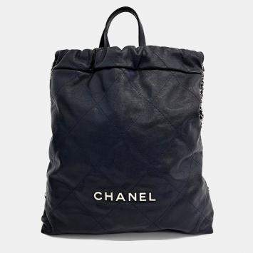 Pre Owned Chanel Caviar 22 Backpack