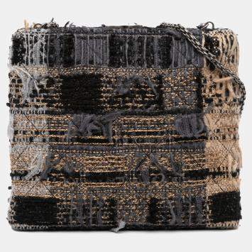 Pre Owned Chanel Multicolor Tweed Quadrato Box Crossbody Bag