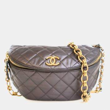 Pre Owned Chanel Aged Calfskin Waist Bag