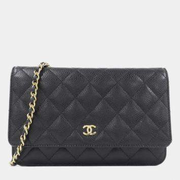 Pre Owned Chanel Timeless Classic Chain Wallet