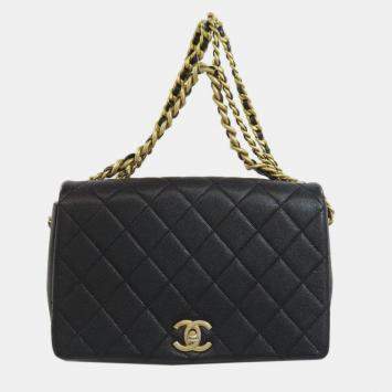 مملوكة مسبقًا Chanel Matelasse Shoulder Bag Grained Calfskin