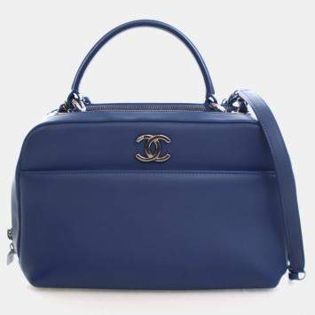 Pre Owned Chanel Medium Calfskin Trendy CC Bowling Bag