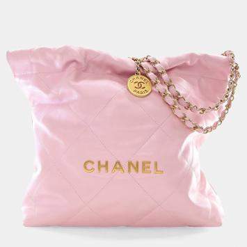 Pre Owned حقيبة هوبو شانيل 22 جلد عجل صغيرة