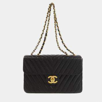 Pre Owned Chanel Gold Shoulder Bag