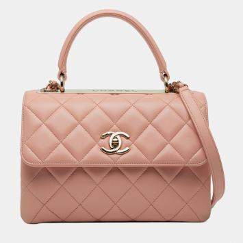 مملوكة مسبقًا Chanel Pink Small Quilted Lambskin Trendy CC Flap