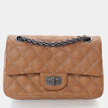 Pre Owned Chanel Mini Sheepskin Reissue 2.55 Flap Bag 224