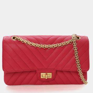 مملوكة مسبقًا Chanel Chevron Sheepskin Reissue 2.55 Flap Bag 225