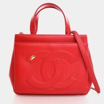 مملوكة مسبقًا Chanel Small Lambskin CC Mania Shopping Tote
