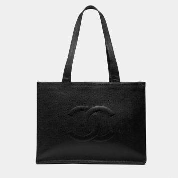 مملوكة مسبقًا Chanel Black CC Caviar Tote