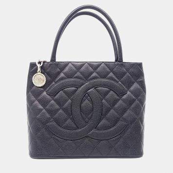 مملوكة مسبقًا Chanel Black Caviar Leather Caviar Coin Bag