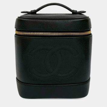 Pre Owned حقيبة شانيل فانتي كافيار CC سوداء