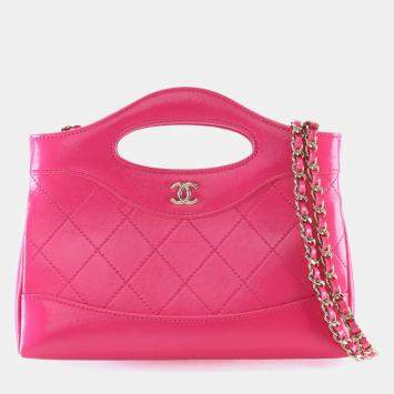 مملوكة مسبقًا Chanel Nano Pink Calfskin 31 Shopping Bag