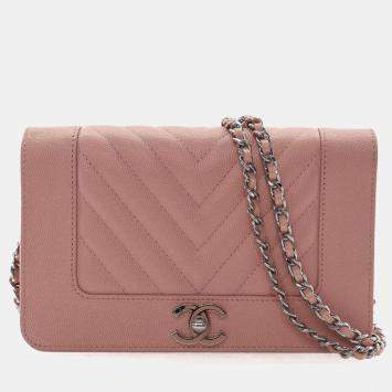 مملوكة مسبقًا Chanel Caviar Mademoiselle Wallet On Chain (WOC)