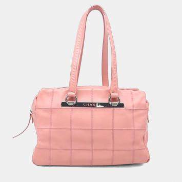 Pre Owned Chanel Pink Leather Chanel Doctor Bag