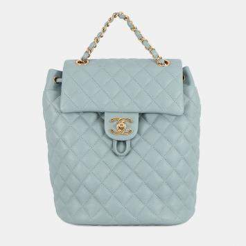 مملوكة مسبقًا Chanel Matelasse Backpack Light Blue Lambskin