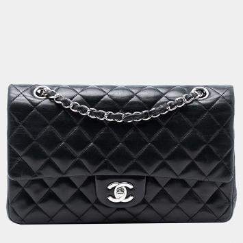 مملوكة مسبقًا Chanel Black Medium Classic Lambskin Double Flap