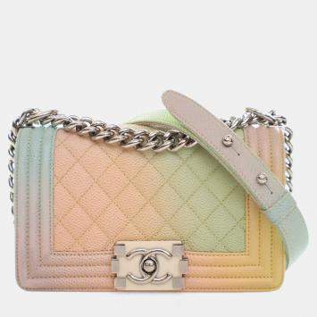 Pre Owned حقيبة شانيل بوي كافيار صغيرة