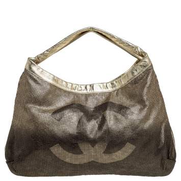 Pre Owned Chanel Metallic Ombre Leather Hollywood CC Hobo