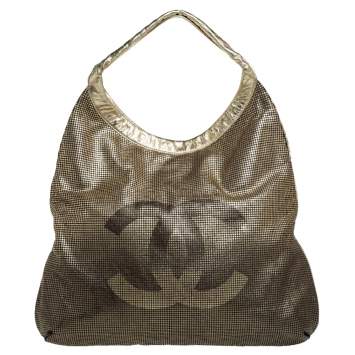 Pre Owned Chanel Metallic Ombre Leather Hollywood CC Hobo