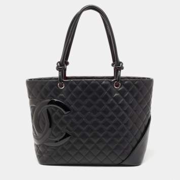 chanel quilted cambon tote