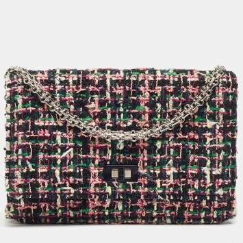 Pre Owned Chanel Multicolor Quilted Tweed Reissue WOC Bag