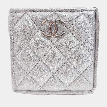 Pre Owned Chanel Silver Mini Bucket Chain Bag