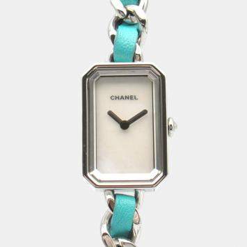 Pre Owned Chanel White Stainless Steel Premiere H4559 Quartz Women's Wristwatch 23 mm