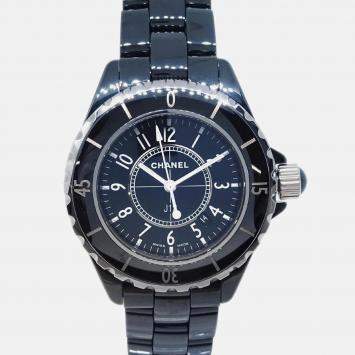 Chanel J12 H0682 Quartz Black Ceramic Women's Wristwatch 33 mm