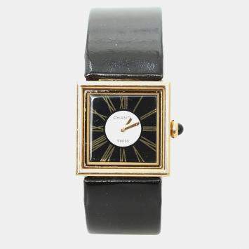 Pre Owned Chanel 18K Yellow Gold Mademoiselle Watch 1989