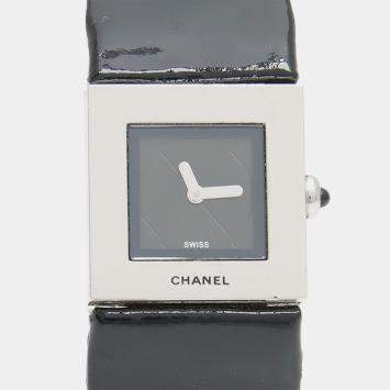 Pre Owned Chanel Matelasse Quartz Stainless Steel Women's Wristwatch 19 mm