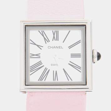 Pre Owned Chanel Mademoiselle Quartz Stainless Steel Women's Wristwatch 22.5 mm