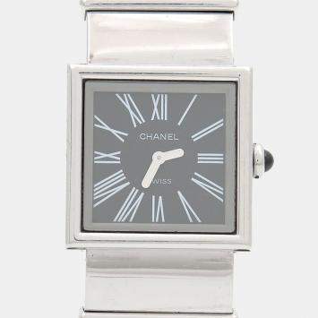 مملوكة مسبقًا Chanel Mademoiselle Quartz Stainless Steel Women's Wristwatch 22 mm