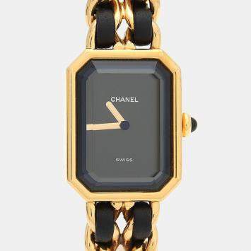 Pre Owned Chanel Premiere Quartz Gold-Plated Stainless Steel Women's Wristwatch 20 mm
