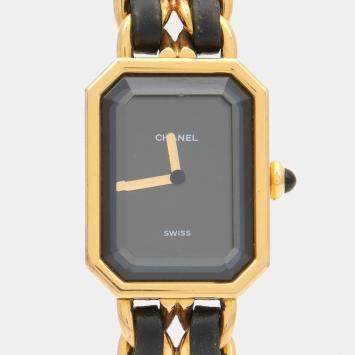 Pre Owned Chanel Premiere Quartz Gold Plated Stainless Steel Women's Wristwatch 20 mm