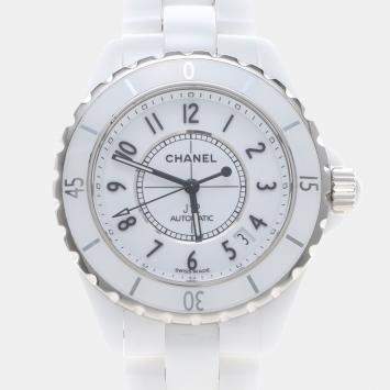 Pre Owned Chanel J12 Automatic Ceramic Stainless Steel Men's Wristwatch 39 mm