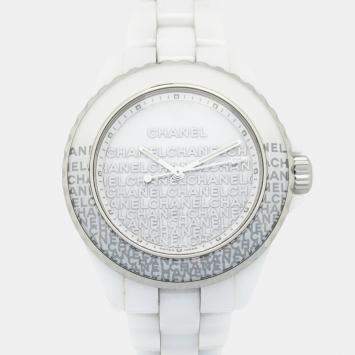 مملوكة مسبقًا Chanel J12 H7419 Quartz White Ceramic Women's Wristwatch 33.5 mm