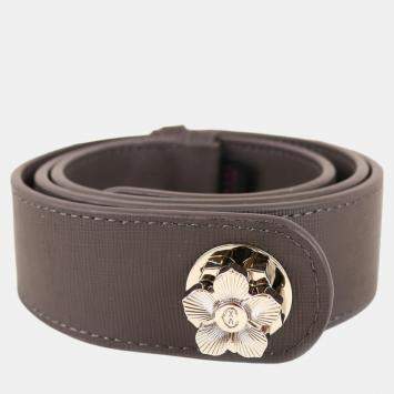 Pre Owned Charriol Dark Grey Leather  W-Belts