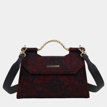 Pre Owned Charriol Red Leather Celtic Malia Handbag